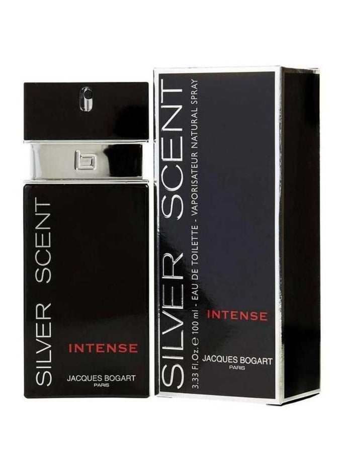 Jacques Bogart Silver Scent Intense - Eau De Toilette for Men, 100ml🌟🌟🌟🌟🌟