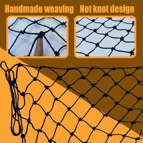 HARERNET Safety Net for Balcony,Stair Rope Net,Safety Netting for Railings,Suitable for Children's Playgrounds, Stair, Railing, Indoor and Outdoor Decoration (6mm,1X2m) - Image 3