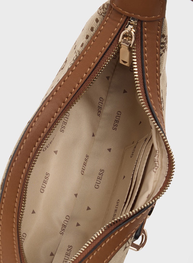 GUESS Neda Top Zip Shoulder Bag - Image 5