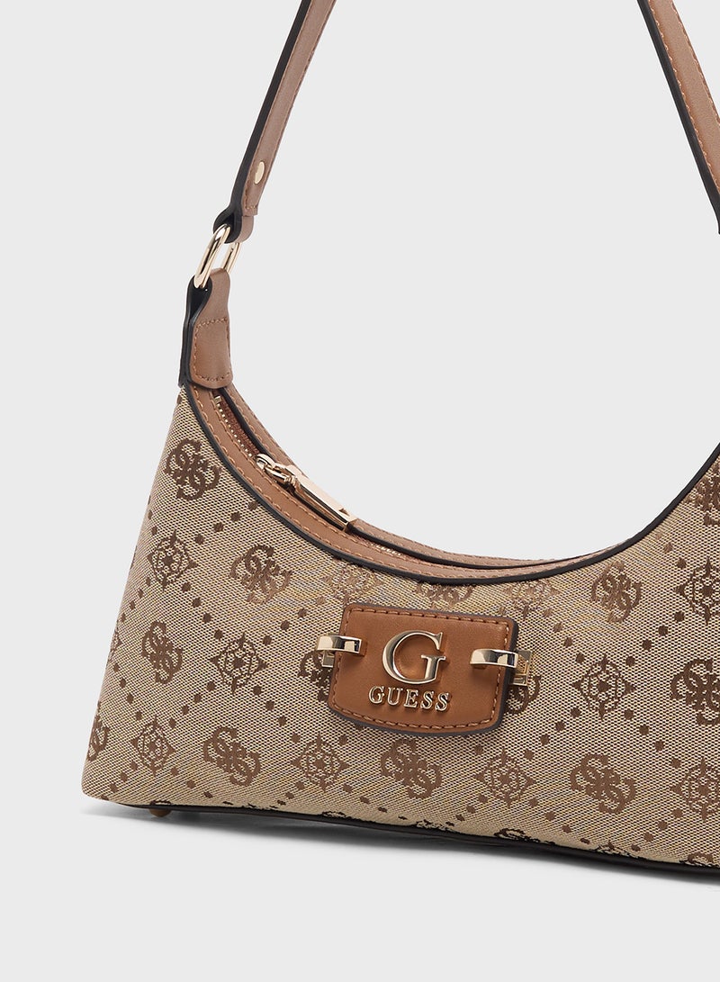 GUESS Neda Top Zip Shoulder Bag - Image 4