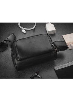 Motevia Motevia Men's Handbag, 100% Genuine Leather Handbag with Wrist Handle with Three Pockets  - Image 2