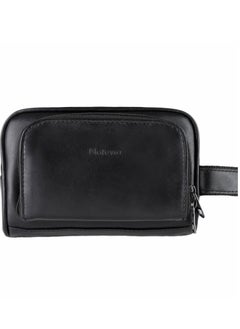 Motevia Motevia Men's Handbag, 100% Genuine Leather Handbag with Wrist Handle with Three Pockets  - Image 5