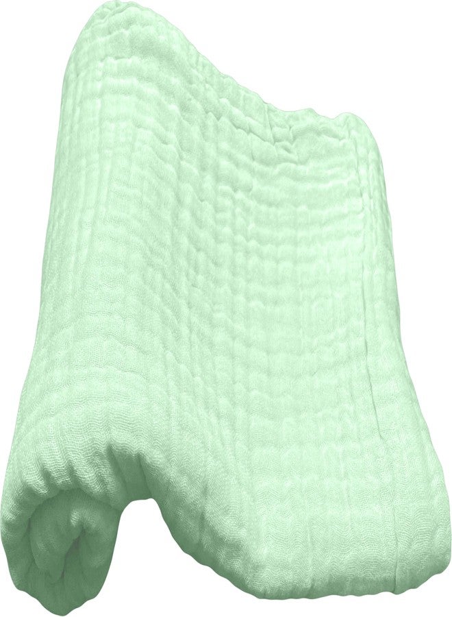 TERI BERI Baby Muslin Cotton Baby Bath Towel Extra Soft Super Absorbent Towels for Infants, New Born Babies and Toddlers (0-3 Years) (Green) - Image 1