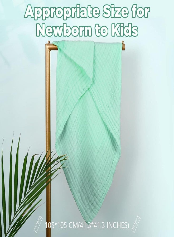 TERI BERI Baby Muslin Cotton Baby Bath Towel Extra Soft Super Absorbent Towels for Infants, New Born Babies and Toddlers (0-3 Years) (Green) - Image 2