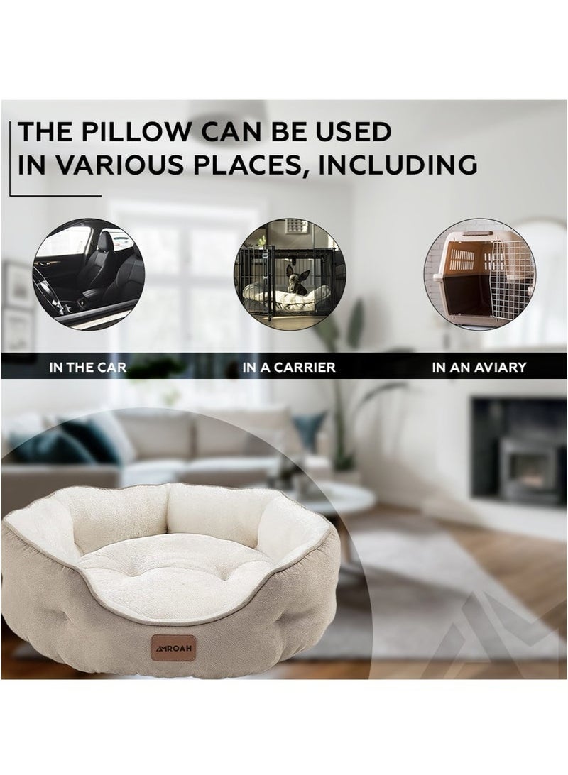 Bukela Pet Bed Orthopedic Sofa Ultra Comfortable Nonskid, Non-Slip Resistant Bottom Washable Calming Pet Mattress Couch Bedding for Cat Medium Small Dog Puppy Kitten 51*48*15 CM - Image 4