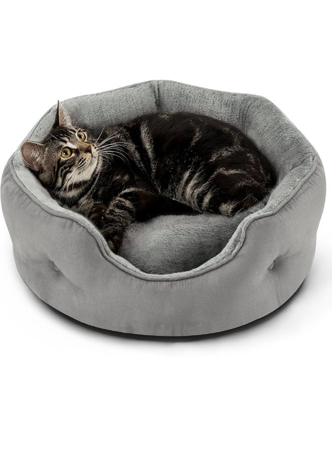 Bukela Pet Bed Orthopedic Sofa Ultra Comfortable Nonskid, Non-Slip Resistant Bottom Washable Calming Pet Mattress Couch Bedding for Cat Medium Small Dog Puppy Kitten 51*48*15 CM - Image 1