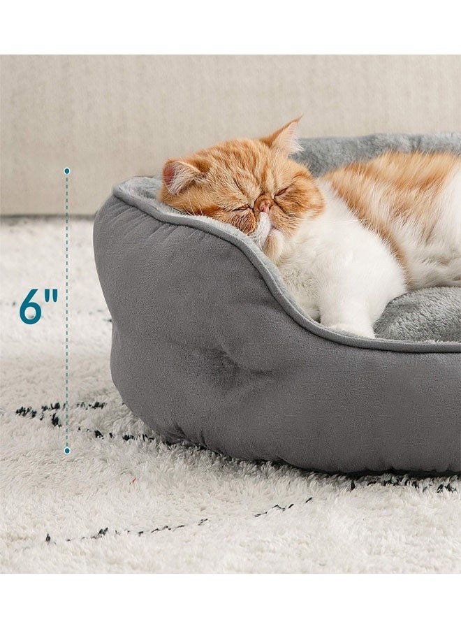 Bukela Pet Bed Orthopedic Sofa Ultra Comfortable Nonskid, Non-Slip Resistant Bottom Washable Calming Pet Mattress Couch Bedding for Cat Medium Small Dog Puppy Kitten 51*48*15 CM - Image 4