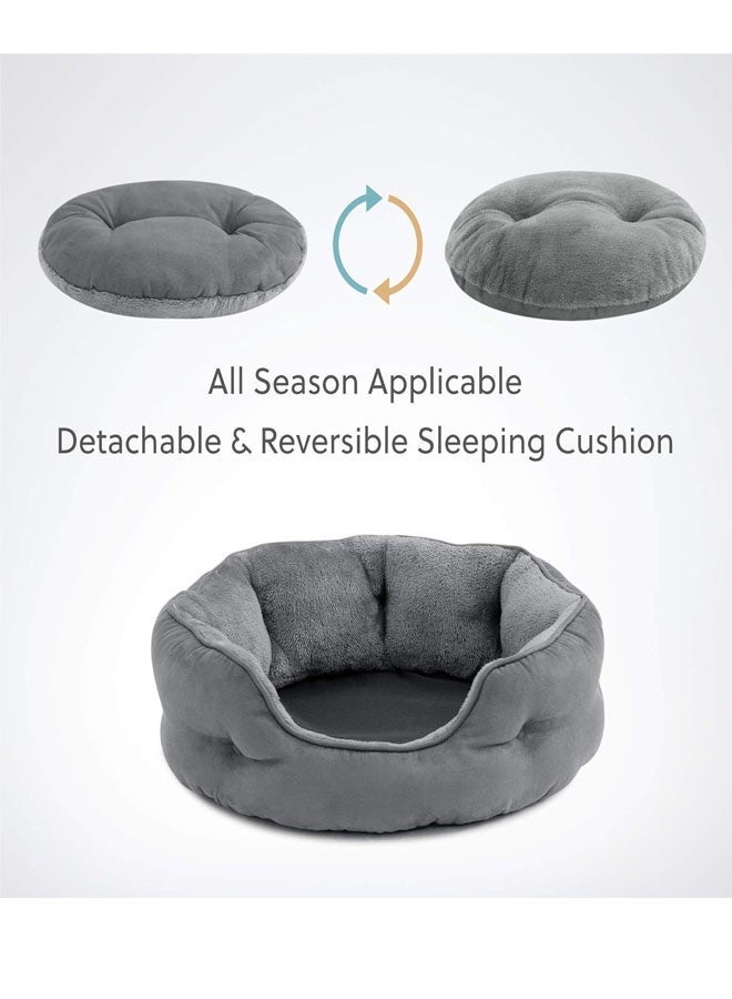 Bukela Pet Bed Orthopedic Sofa Ultra Comfortable Nonskid, Non-Slip Resistant Bottom Washable Calming Pet Mattress Couch Bedding for Cat Medium Small Dog Puppy Kitten 51*48*15 CM - Image 5