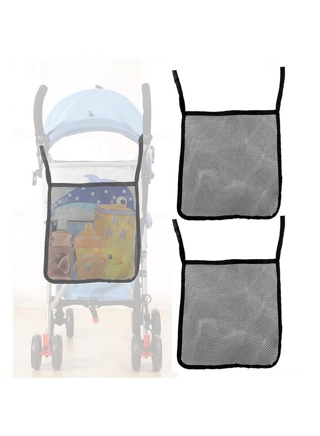 Dogxiong 2 Pack Portable Stroller Hanging Bag Baby Stroller Organizer Bag Multifunctional Large Capacity Storage Container Bag For Diaper Bottle Toy Stroller Hanging Storage Net Bag - Image 1