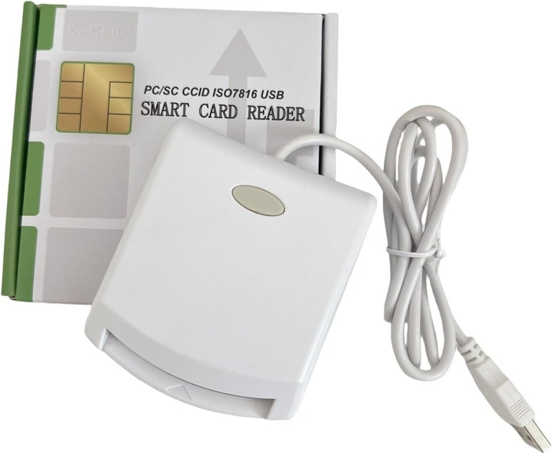 XCRFID قارئ كارت ذكي مع شريحة IC ذكية ISO7816 EMV SIM eID PC/SC USB CCID مع 2 قطعة من بطاقات SLE4442 + مجموعة SDK (يتطلب برنامج) للمهندسين المحترفين - Image 2