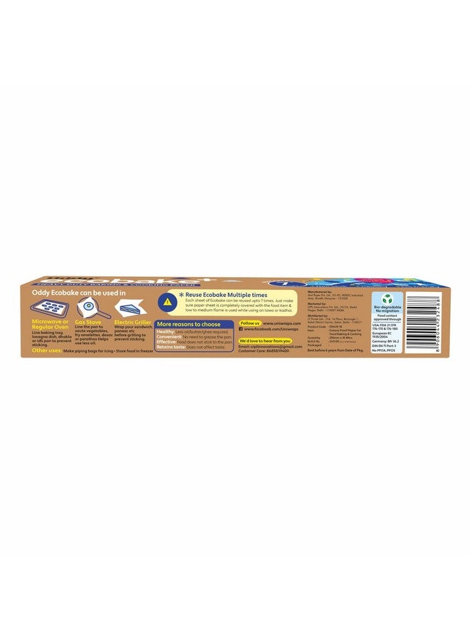 Oddy Uniwraps Oddy Ecobake+ Baking & Cooking Paper 10''x 16 Meter - Image 3