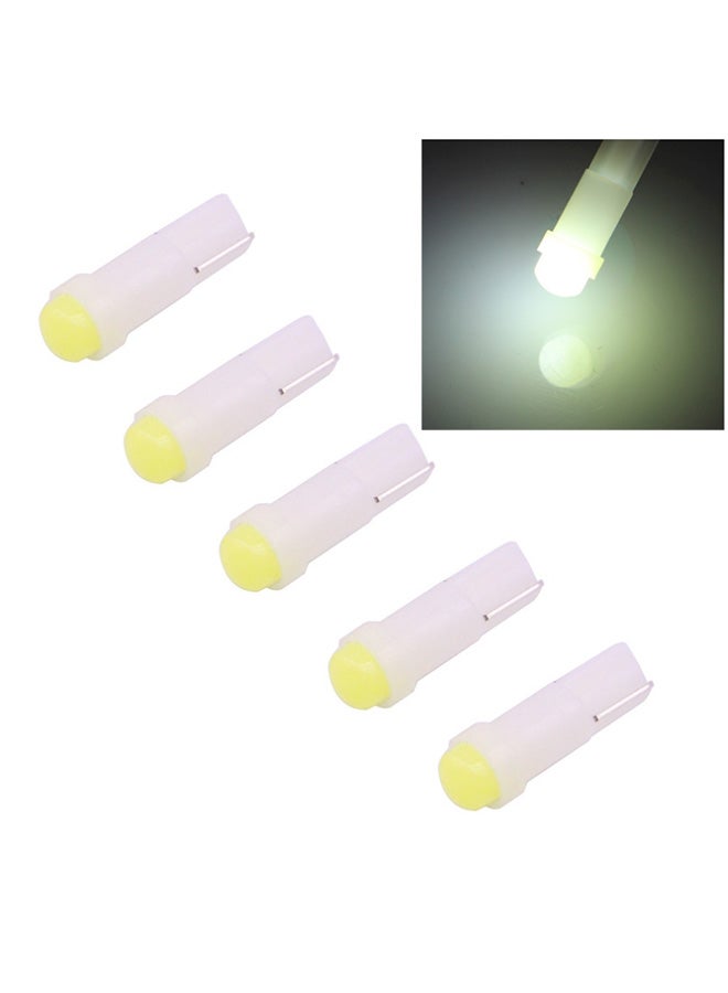 Loquat 5-Piece T5 0.5W 20LM White Light COB LED Instrument Light For Vehicles - Image 2