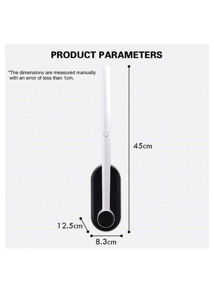 Disposable Toilet Brush, With 16 Toilet Brush Refills Heads Disposable Cleaning System, No Dead Corner Bathroom Wash Set, Wall Mounted Toilet Bowl Cleaner Brush For Bathroom Cleaning