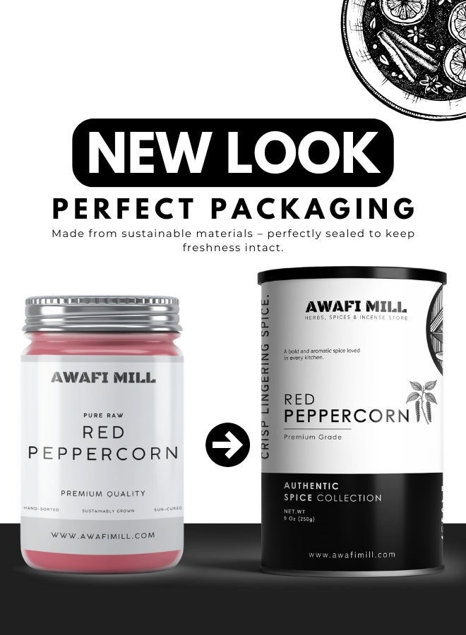 أباميك فلفل أحمر كامل من أوافي ميل (قرون فلفل أحمر مجففة) | حرارة ولون قويان للتادكا، والقلي السريع، والكاري، والمخللات، وزيت الفلفل الحار، وحساء النودلز، وتزيين الوجبات الخفيفة - 250 غرام | 9 أونصة - Image 2