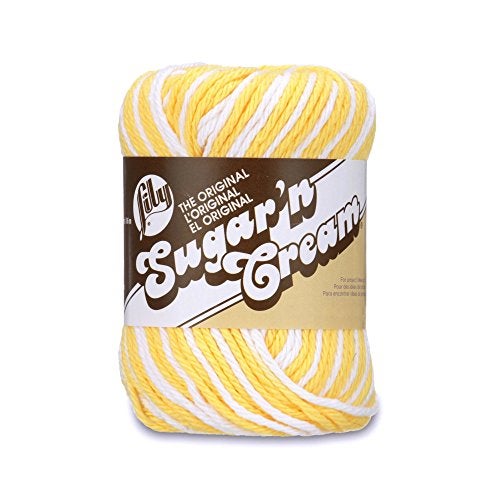 Lily Sugar 'N Cream The Original Ombre Yarn, 2oz, Gauge 4 Medium, 100% Cotton, Daisy - Machine Wash & Dry - Image 5