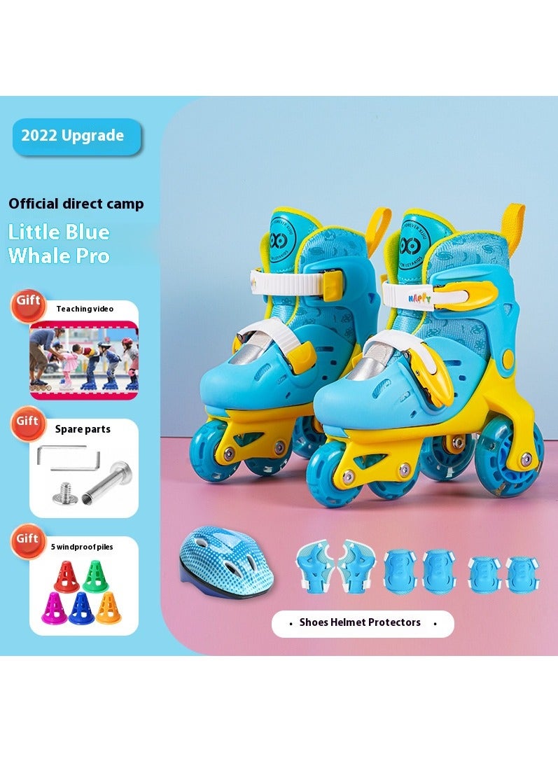 Generic Boys and Girls Camo Adjustable Roller Skates with Light up Wheels, Fun Illuminating Rollerskate for Kids Girls Youth  - Image 3