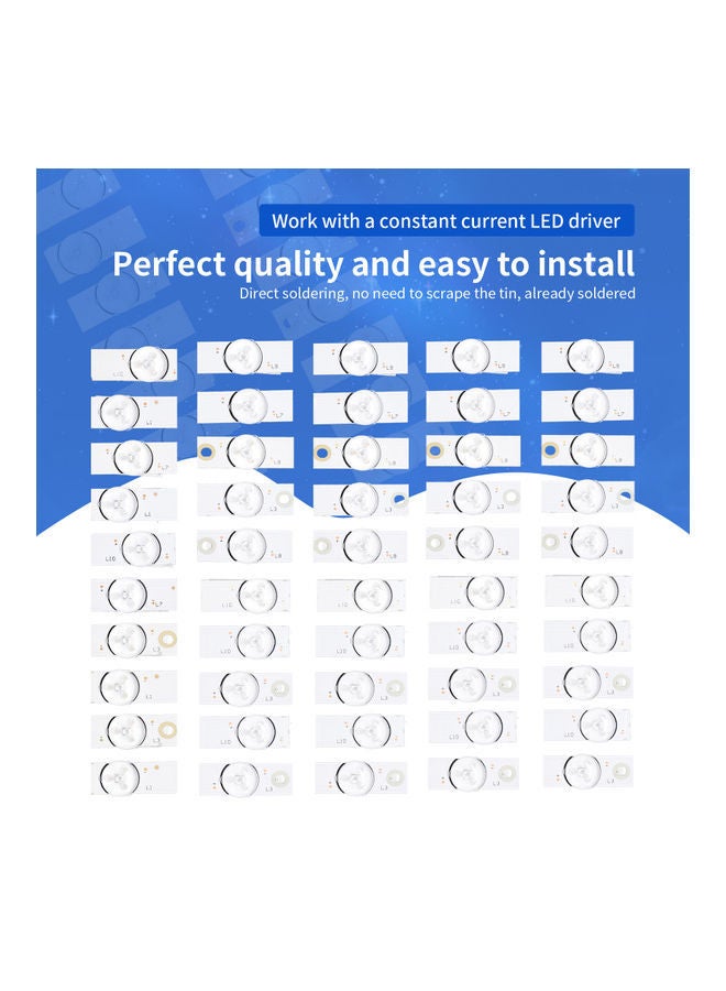 NIBEMINENT 30-Piece Tin Plating Lamp Beads Set White - Image 3