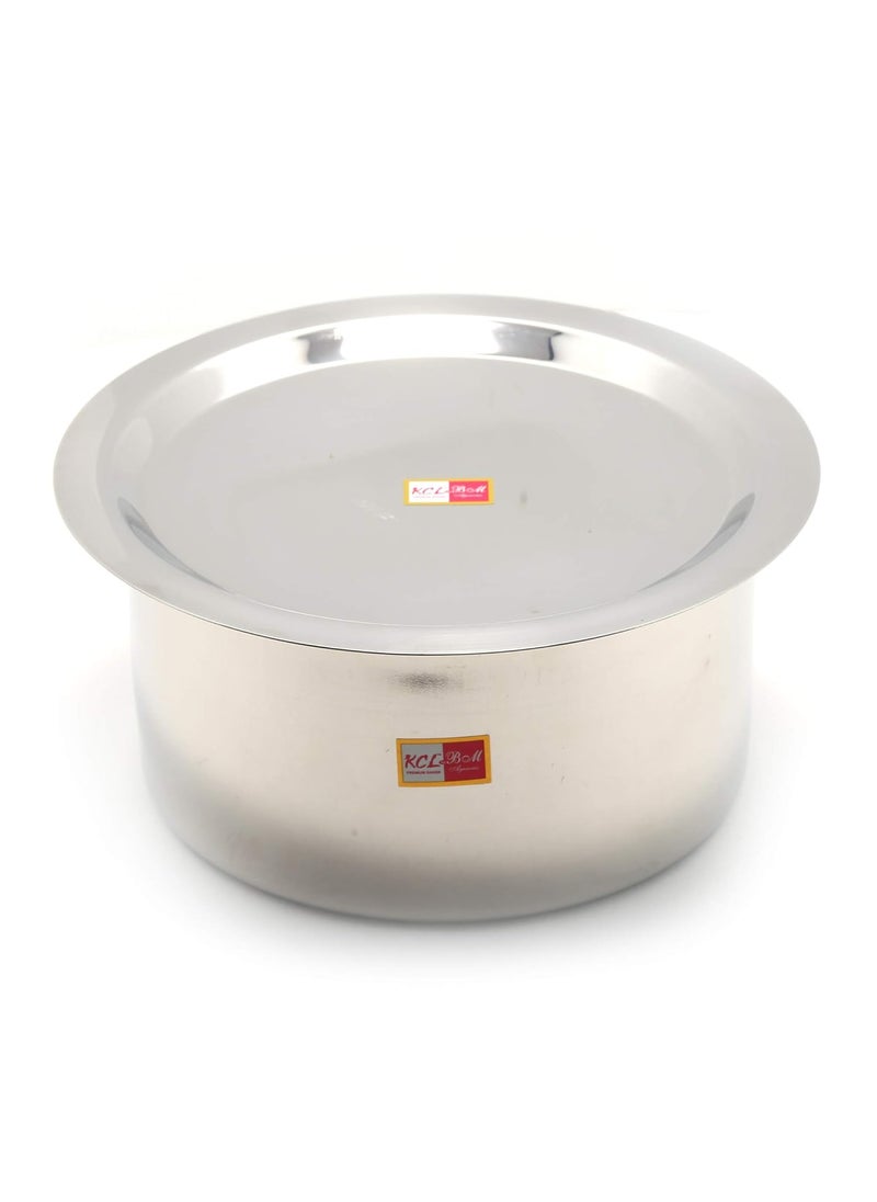 KCL - KCL Stainless Steel Kitchen Tope Induction & Standard Utensils with Lid Cookware Set (Pack of 10) - 1st Tope 750 ml, 2nd tope 1000 ml, 3rd tope 1500 ml, 4th tope 2000 ml, 5th tope 2300 ml - Image 1