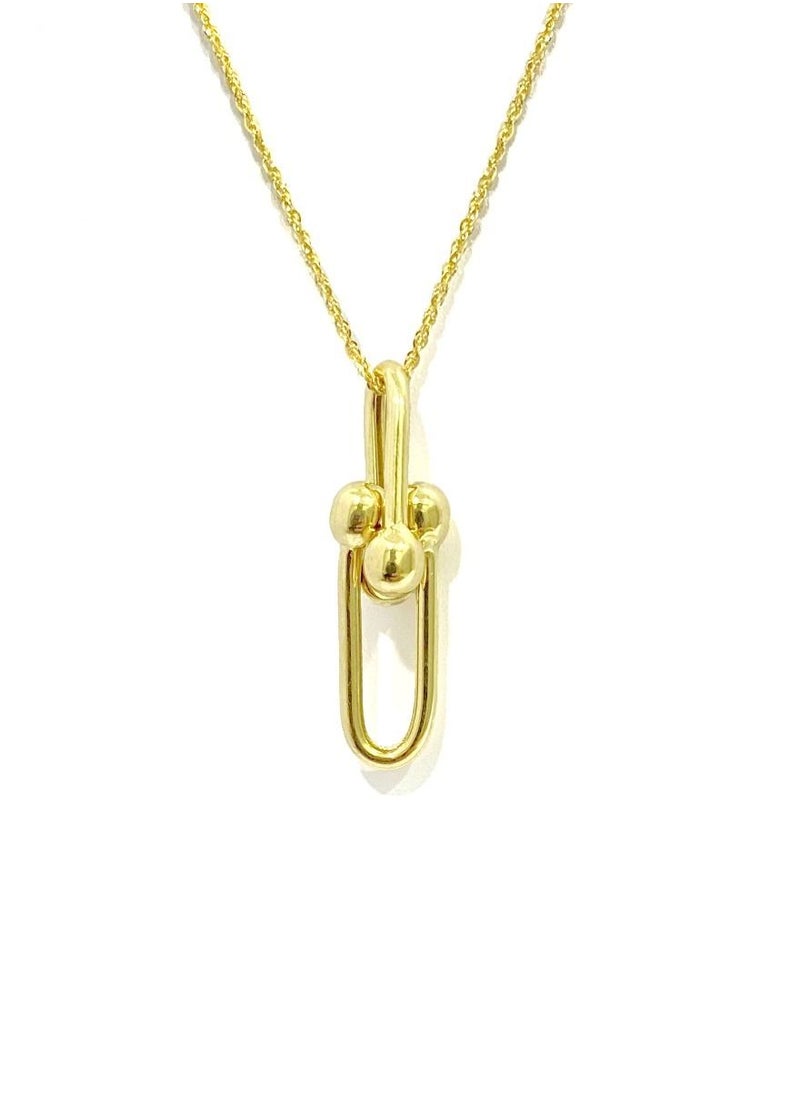 Hamsa.ae - 18K Pure Gold Elegant Pendant Necklace - Image 1