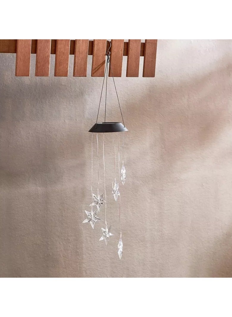 Home Box Lyn Solar LED Star Chimes with Rechargeable Battery - 80 cm - Image 2