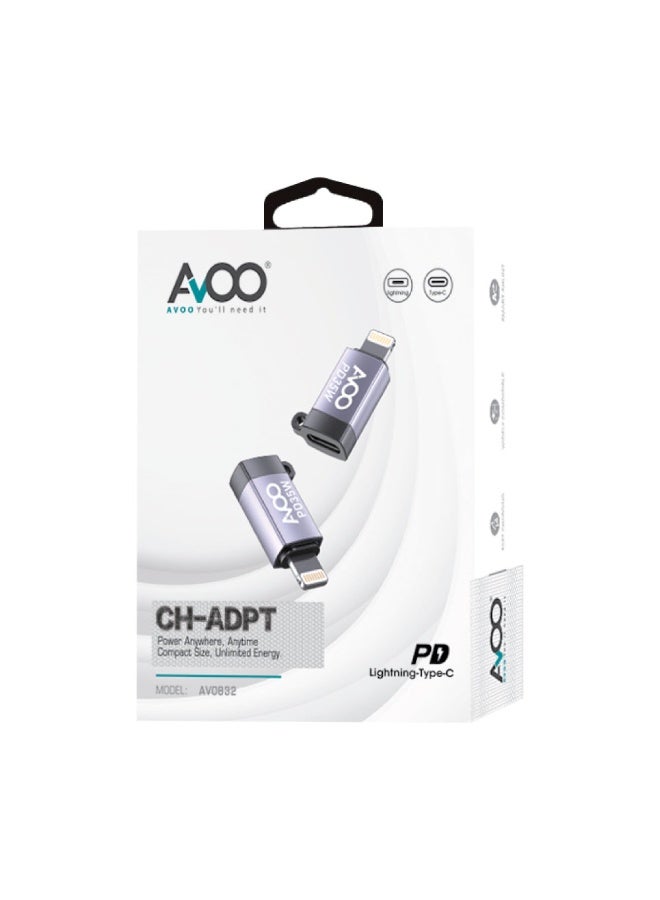 AVOO Type-C to Lightning Adapter 35W – Fast Charging with Elegant Metal Design - Image 2