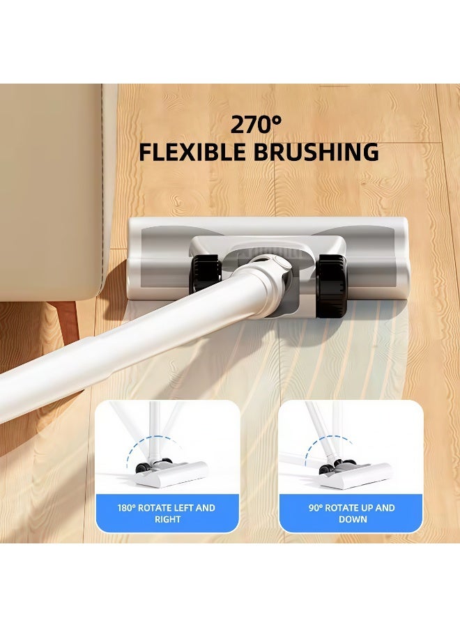 15000PA Cordless Vacuum Cleaner, Anti-Tangle & Wall Mount Charging, LED display，4 in 1 Lightweight Vacuum for Hard Floors Carpet Pet Hair - Image 5