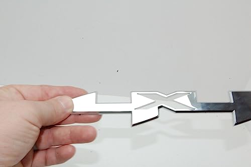 Aimoll 2Pc 4x4 Truck Bed Emblem 3D Badge Decal Sticker Letter Nameplate Rear Tailgate Hatch Left or Right 23400419 Replacement for 20192022 GMC Sierra Chrome - Image 3