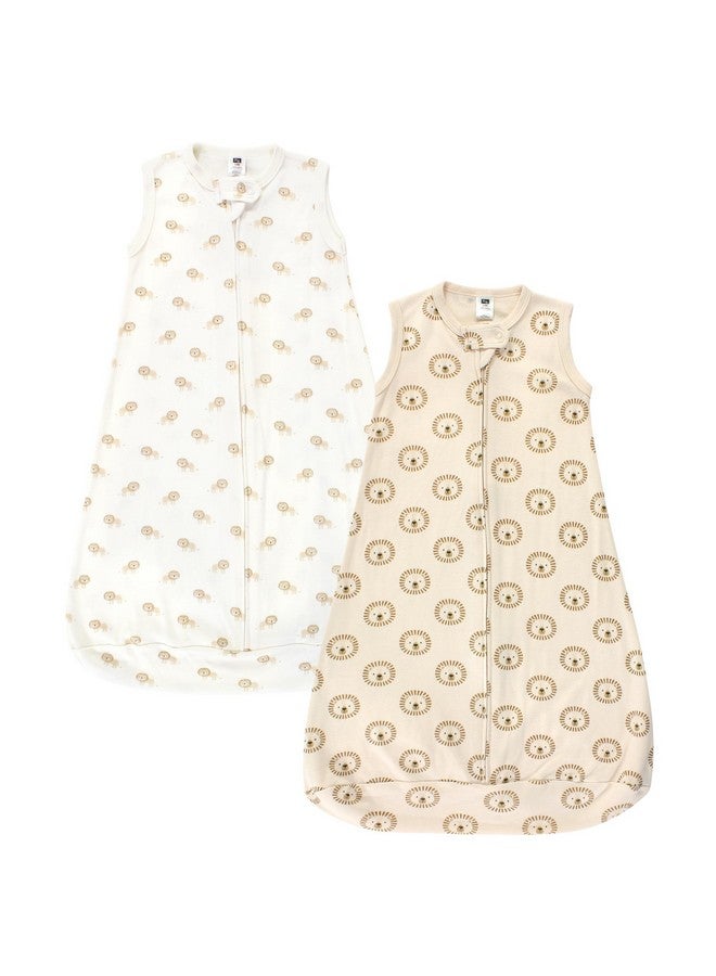 Hudson Baby Unisex Baby Cotton Wearable Sleeping Bag, Sack, Blanket, Brave Lion Sleeveless, 0-3 Months - Image 1