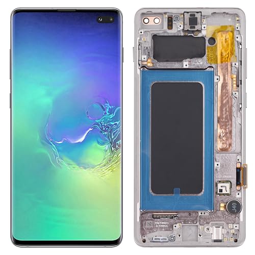 SwarKing 【No Fingerprint 】 TFT Replacement Compatible with Samsung S10 Plus SM-G975F/DS SM-G975U (Black with Frame) LCD Display Touch Screen Digitizer Assembly with Repair Tools - Image 1