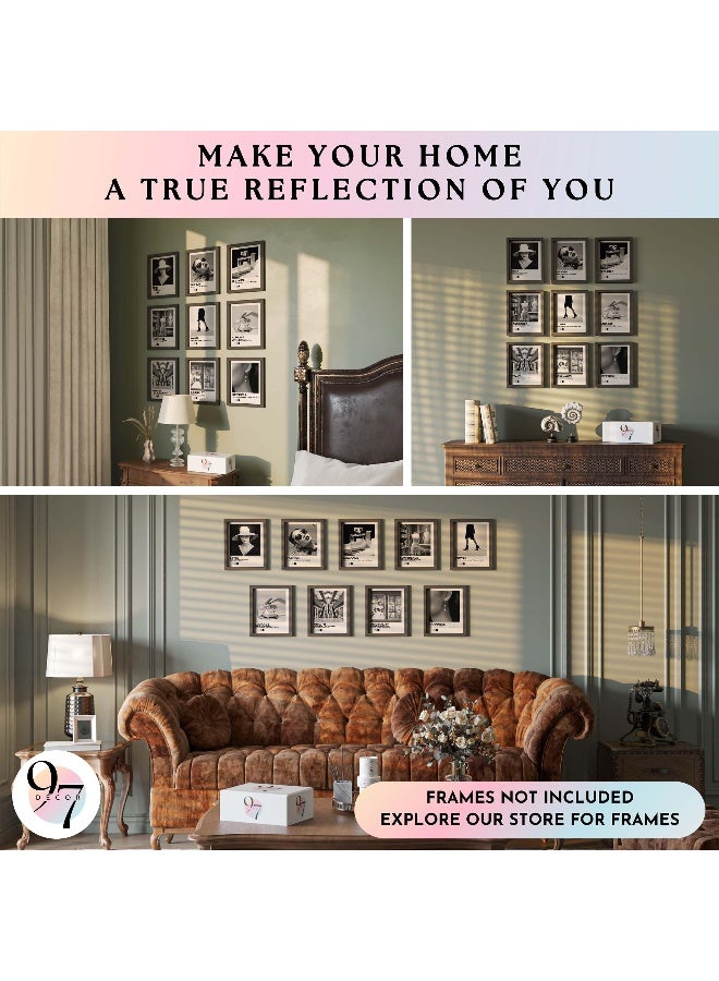 97 Decor Boujee Room Decor - Black And White Wall Art Posters, Black And White Pictures for Wall Decor, Vintage Fashion Prints Photos Artwork, Black Room Decorations for Women (8x10 UNFRAMED) - Image 4