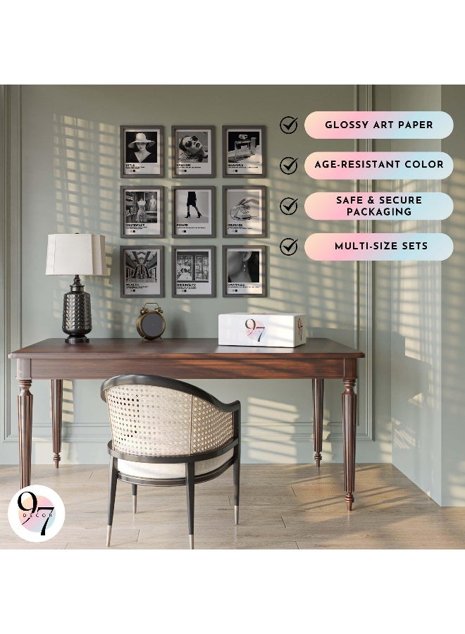 97 Decor Boujee Room Decor - Black And White Wall Art Posters, Black And White Pictures for Wall Decor, Vintage Fashion Prints Photos Artwork, Black Room Decorations for Women (8x10 UNFRAMED) - Image 5