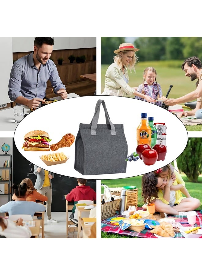 أريكسا حقيبة غداء معزولة بسيطة من أريكسا للبالغين - قابلة لإعادة الاستخدام، مقاومة للتسرب، للنساء والرجال - صندوق غداء بينتو متين ومبرد للعمل والمكتب والسفر والمدرسة والنزهات - أنيقة وصديقة للبيئة - Image 3