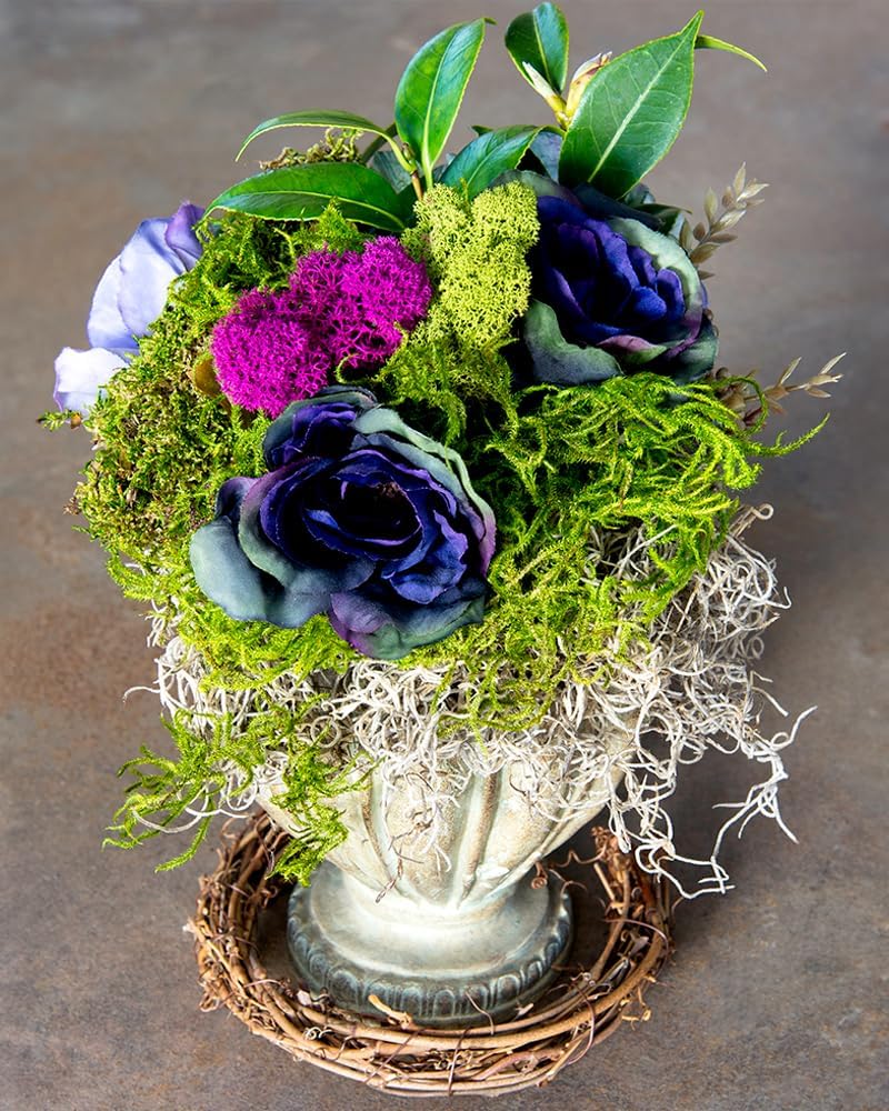 SuperMoss (23311) Elegant Decorative Mixed moss, MultiColor, 120 cu.in., white - Image 3