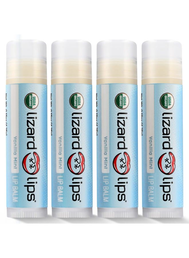 Lizard Lips USDA Certified Organic Lip Balm (Vanilla Mint) - Image 1