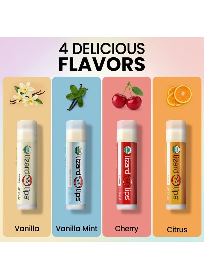 Lizard Lips USDA Certified Organic Lip Balm (Vanilla Mint) - Image 3