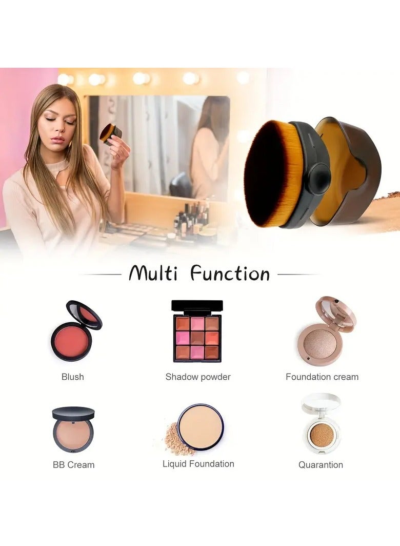 يوكانبي فرشتان احترافيتان لكريم الأساس السائل - فرشاة مكياج بدون أثر لإطلالة طبيعية خفيفة الوزن - Image 4