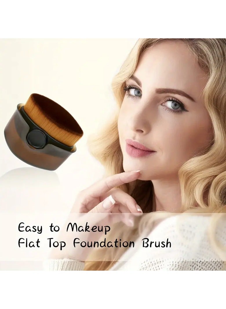 يوكانبي فرشتان احترافيتان لكريم الأساس السائل - فرشاة مكياج بدون أثر لإطلالة طبيعية خفيفة الوزن - Image 5