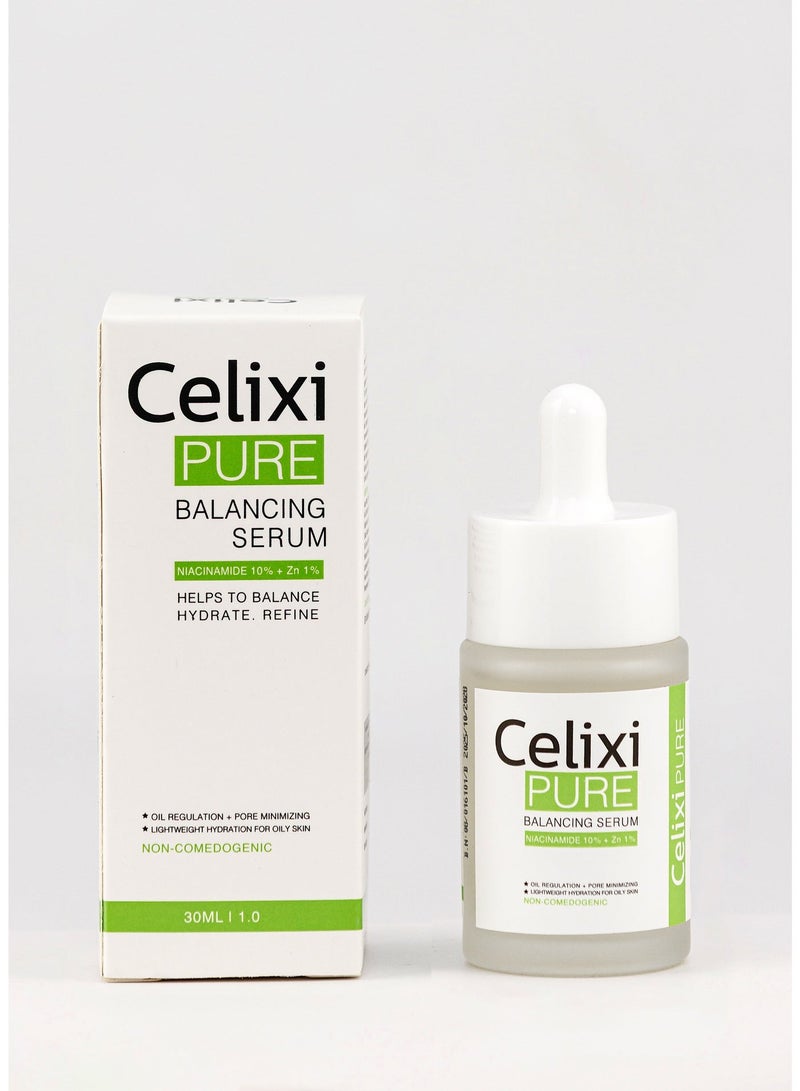 Celixi® PURE USA – Serum for Oily Skin - Niacinamide 10% + Zinc PCA Serum – Acne & Blackhead Treatment, Pore Minimizing & Oil Control – Brightening & Even Skin Tone – Clears Oily & Acne-Prone Skin – Smooth & Healthy-Looking Skin – 30 ml - Image 3