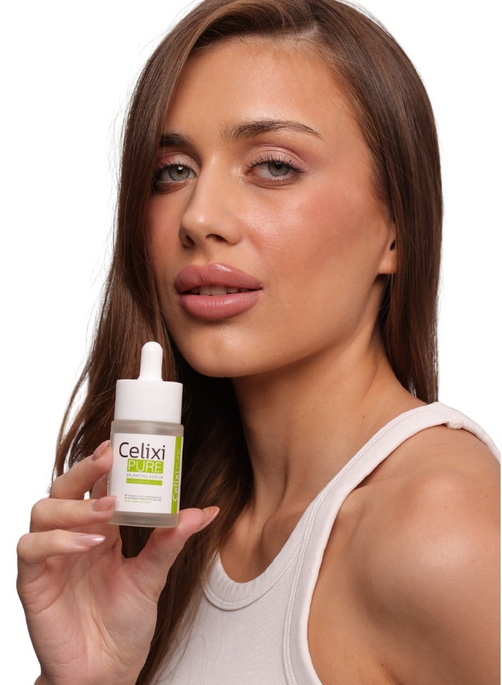 Celixi® PURE USA – Serum for Oily Skin - Niacinamide 10% + Zinc PCA Serum – Acne & Blackhead Treatment, Pore Minimizing & Oil Control – Brightening & Even Skin Tone – Clears Oily & Acne-Prone Skin – Smooth & Healthy-Looking Skin – 30 ml - Image 2