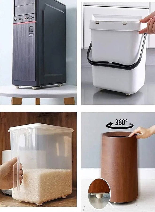 Set of 4 Self Adhessive Bearing Wheels for Multiple Objects - Image 3