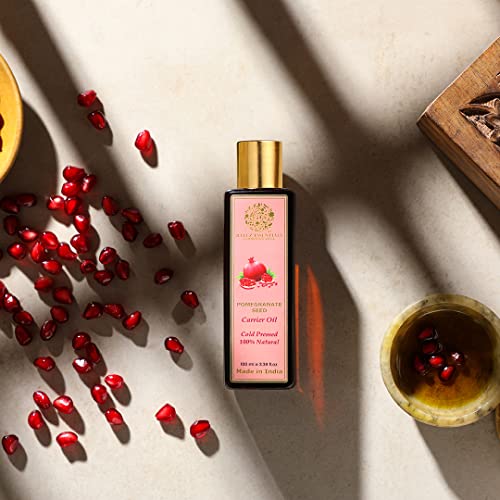 RYLLZ ESSENTIALS Pomegranate Carrier Oil | For Hair care, Wrinkles, Fine Lines, Scars, Stretch Marks, Under Eyes, and Curly Hair | 100% Pure & Natural | cold-pressed & Extra Virgin Oil | 100ml - Image 2