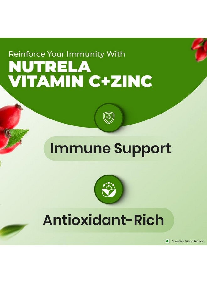 Nutrela Vitamin C and Zinc for Men & Women - 60 Capsules - Image 3