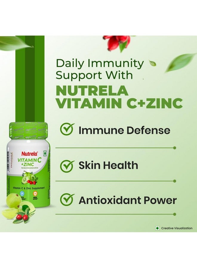 Nutrela Vitamin C and Zinc for Men & Women - 60 Capsules - Image 4