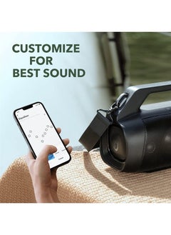 Soundcore Anker Motion Boom Plus IP67 Outdoor Speaker, 80W Stereo Sound, Custom EQ & BassUp, USB-C, Bluetooth, Built-in Power Bank, Waterproof Bluetooth Speaker for Camping, Pool, Beach, and Backyard  - Image 5