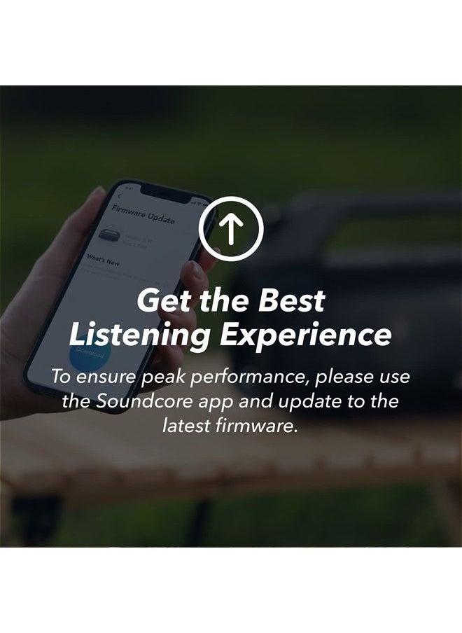 Soundcore - Anker Motion Boom Plus IP67 Outdoor Speaker, 80W Stereo Sound, Custom EQ & BassUp, USB-C, Bluetooth, Built-in Power Bank, Waterproof Bluetooth Speaker for Camping, Pool, Beach, and Backyard - Image 1