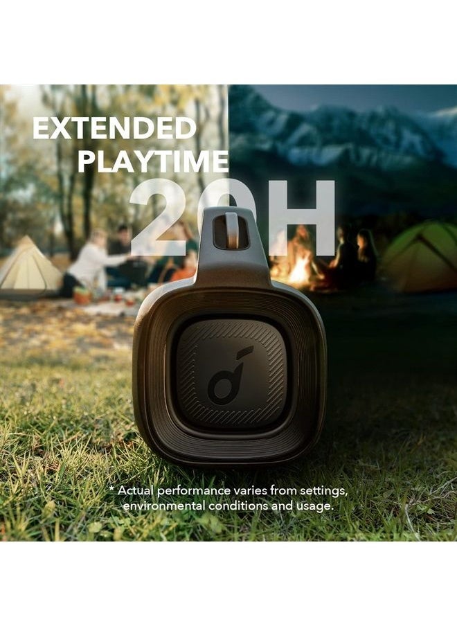 Soundcore - Anker Motion Boom Plus IP67 Outdoor Speaker, 80W Stereo Sound, Custom EQ & BassUp, USB-C, Bluetooth, Built-in Power Bank, Waterproof Bluetooth Speaker for Camping, Pool, Beach, and Backyard - Image 1