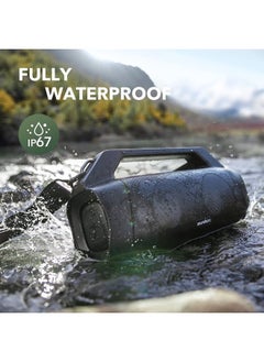 Soundcore Anker Motion Boom Plus IP67 Outdoor Speaker, 80W Stereo Sound, Custom EQ & BassUp, USB-C, Bluetooth, Built-in Power Bank, Waterproof Bluetooth Speaker for Camping, Pool, Beach, and Backyard  - Image 3