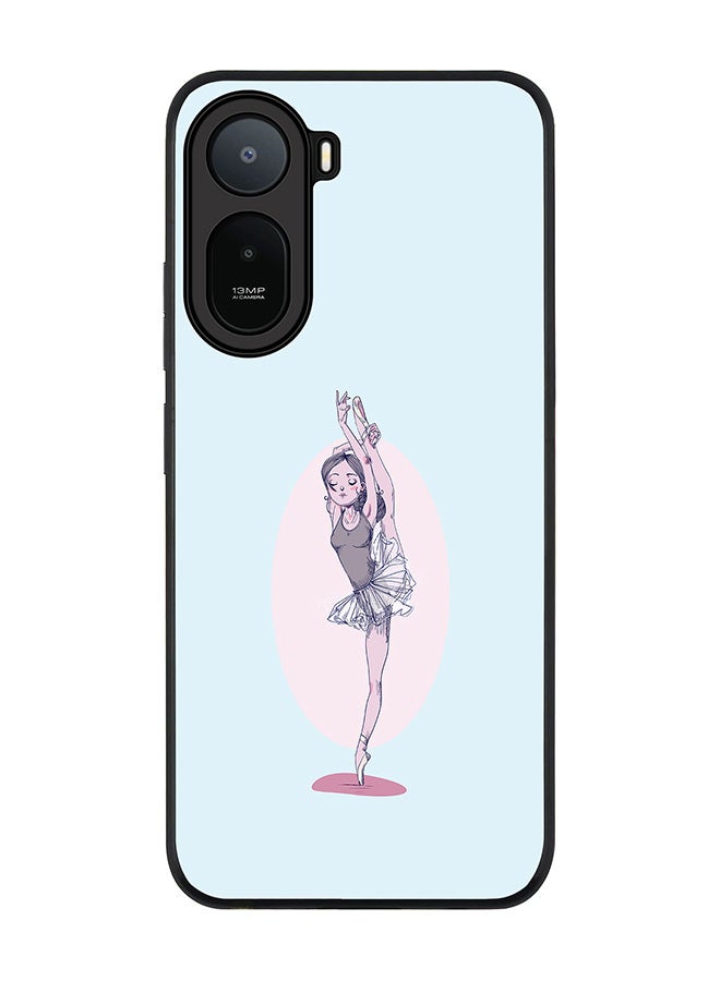 Stylizedd Rugged Case for Xiaomi Redmi A7 Pro 4G / Poco C81 / Poco C81 Pro / Poco C85x 5G- Slim Fit Hybrid Rubber Cover Flying Ballerina
