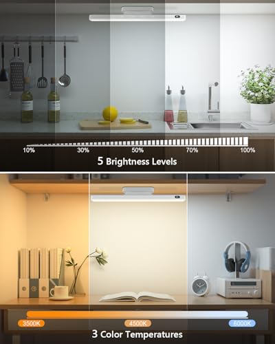 WILLED 3W Led Light Bar with Remote Control, Eye-Friendly Vanity Lights, 3 Color Temperatures Mirror Lights, Button Control Magnetic Light Bar Stick on Wall, Under Cabinet, Closet, Bathroom and Desk - Image 4
