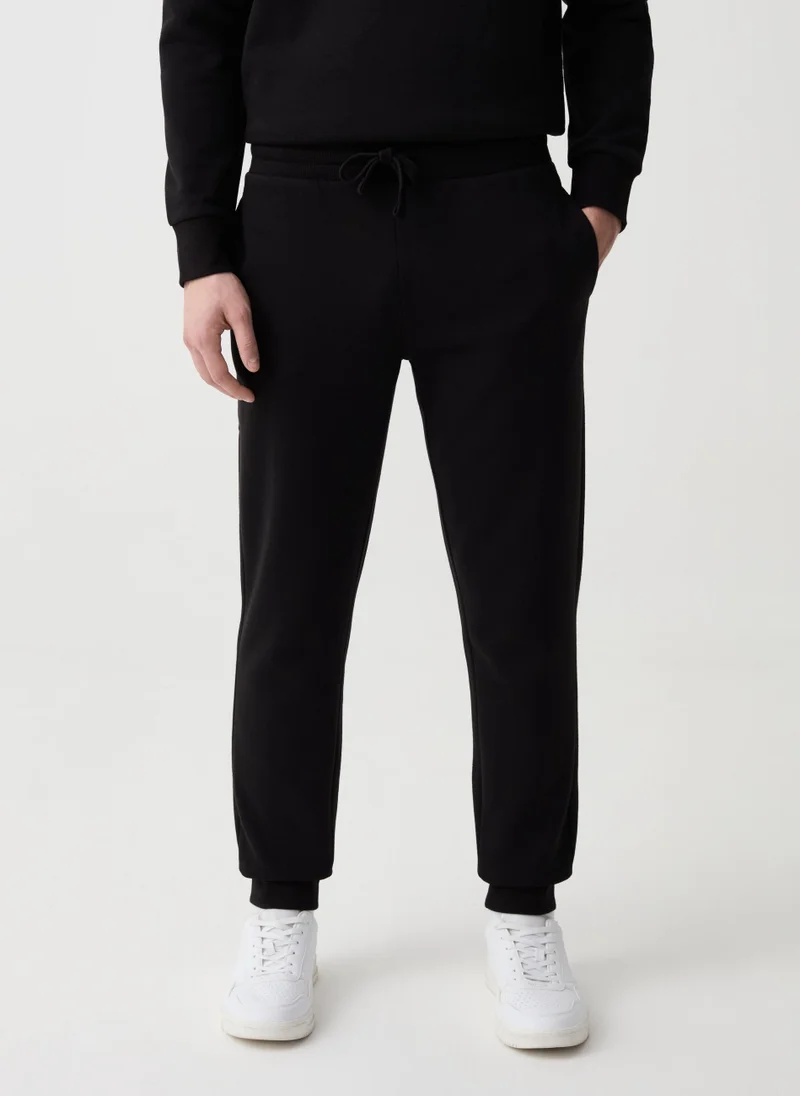 Ovs Plush joggers with drawstring
